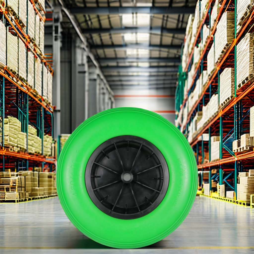 15.5x400-8 Flat-Free Solid Tire Trolley Wheels Wear Resistant Bearing Construction Farm Machinery New High Load Capacity