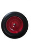 Metal Rim Solid Tubeless Tyre 3.50-8 PU Foam Wheels for Trolley Cart Wheelbarrow with Bearing