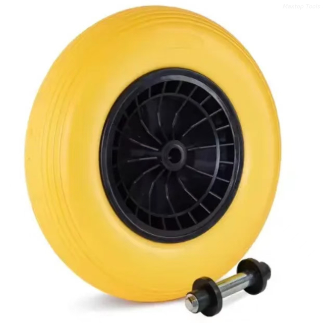 Maysun Factory Wholesale Solid Urethane Wheel Tire 4.80/4.00-8 Flat Free Material Handling Equipment Wheelbarrow Hand Truck