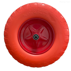 Maysun 4.80x4.00-8 PU Foam Flat Free Wheel for Wheel Barrows Trolleys Hand Trucks Material Handling Equipment Parts