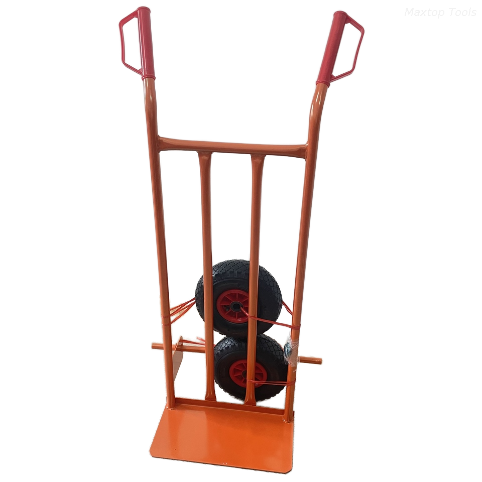 Maysun Factory Direct Metal Structure Hand Truck Hand Trolley With 3.00-4 2PR Pneumatic Rubber Wheels