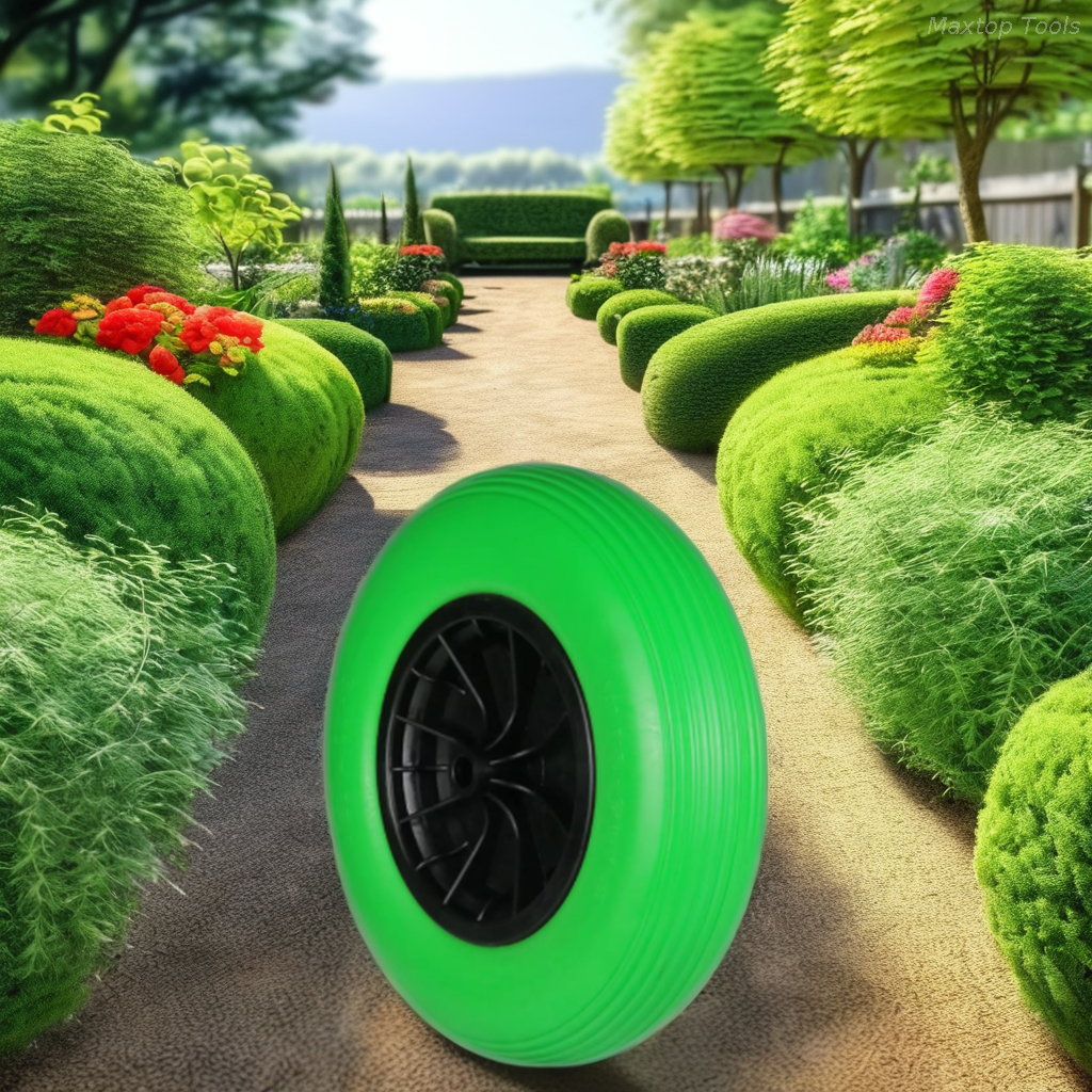 15.5x400-8 Flat-Free Solid Tire Trolley Wheels Wear Resistant Bearing Construction Farm Machinery New High Load Capacity