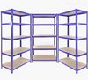 Supermarket Or Warehouse High Quality Heavy Display Adjustable Rivet Rack Steel Metal Shelves