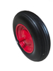 Metal Rim Solid Tubeless Tyre 3.50-8 PU Foam Wheels for Trolley Cart Wheelbarrow with Bearing