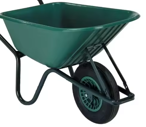 wheelbarrow with steel tray