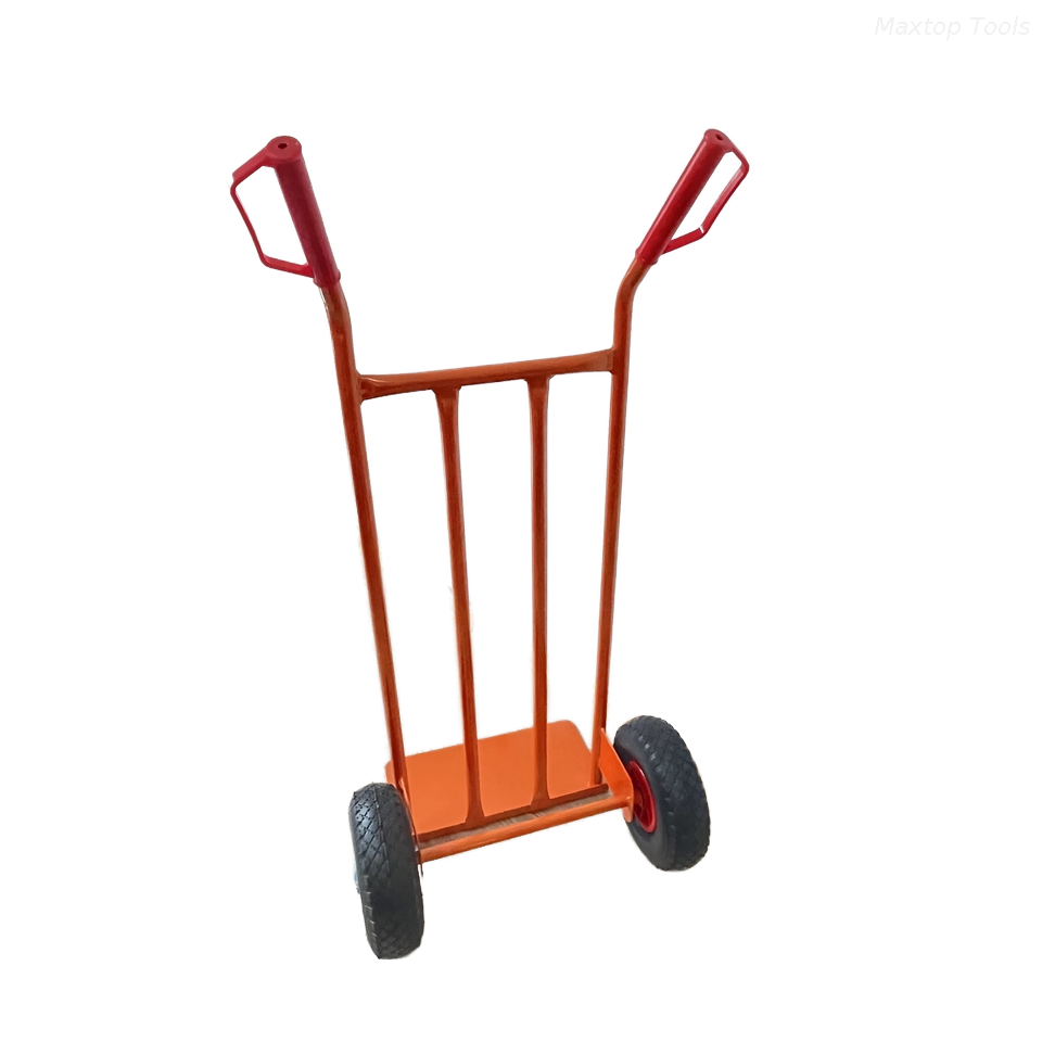 Maysun Factory Direct Metal Structure Hand Truck Hand Trolley With 3.00-4 2PR Pneumatic Rubber Wheels