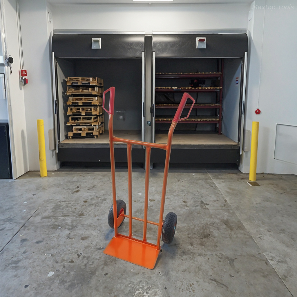 Maysun Factory Direct Metal Structure Hand Truck Hand Trolley With 3.00-4 2PR Pneumatic Rubber Wheels