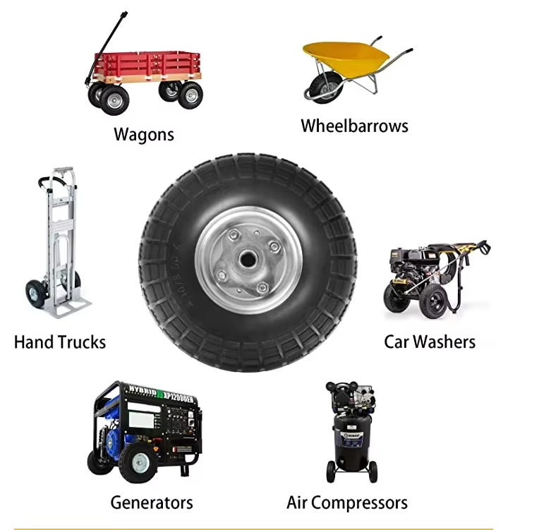 What's The Advantages of Pnuematic Rubber Wheels?