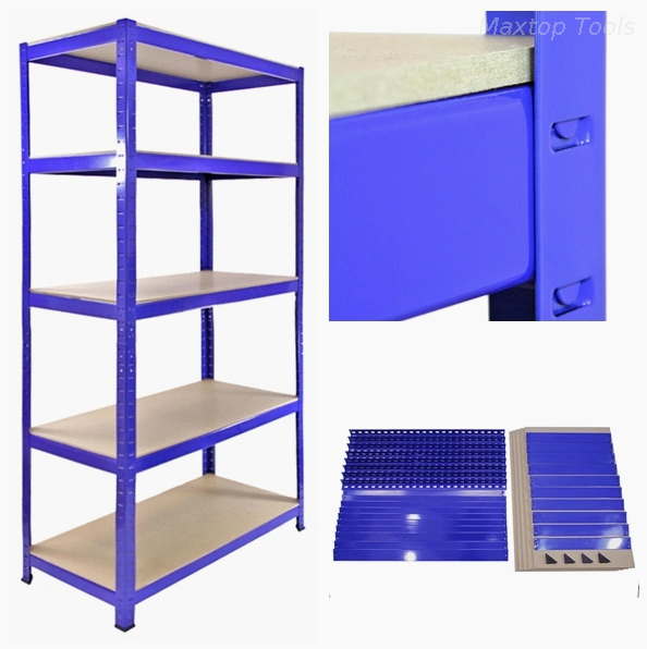 Supermarket Or Warehouse High Quality Heavy Display Adjustable Rivet Rack Steel Metal Shelves