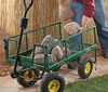 Heavy Duty Moveable Fence Steel Mesh Utility Garden Tools Cart 