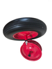 Metal Rim Solid Tubeless Tyre 3.50-8 PU Foam Wheels for Trolley Cart Wheelbarrow with Bearing
