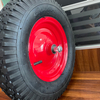 Maysun Factory Direct 4.8/4.00-8 2PR Air-Filled Pneumatic Tire Wheel Assembly Cross Tread Pattern Construction Agriculture Metal